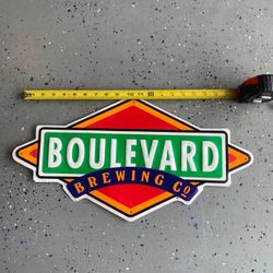 BOULEVARD BREWING CO METAL SIGN