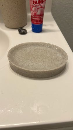 Free Stone-Look Resin Material Tray Holder for Bar Soap and Projectables Solar System LED Plug-in Night Light