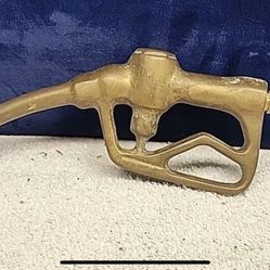 Vintage 1940s Brass Fuel Filler Nozzle Paperweight, Figurine FIG 800-B