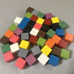 Wooden Color Cube Stacking Toy