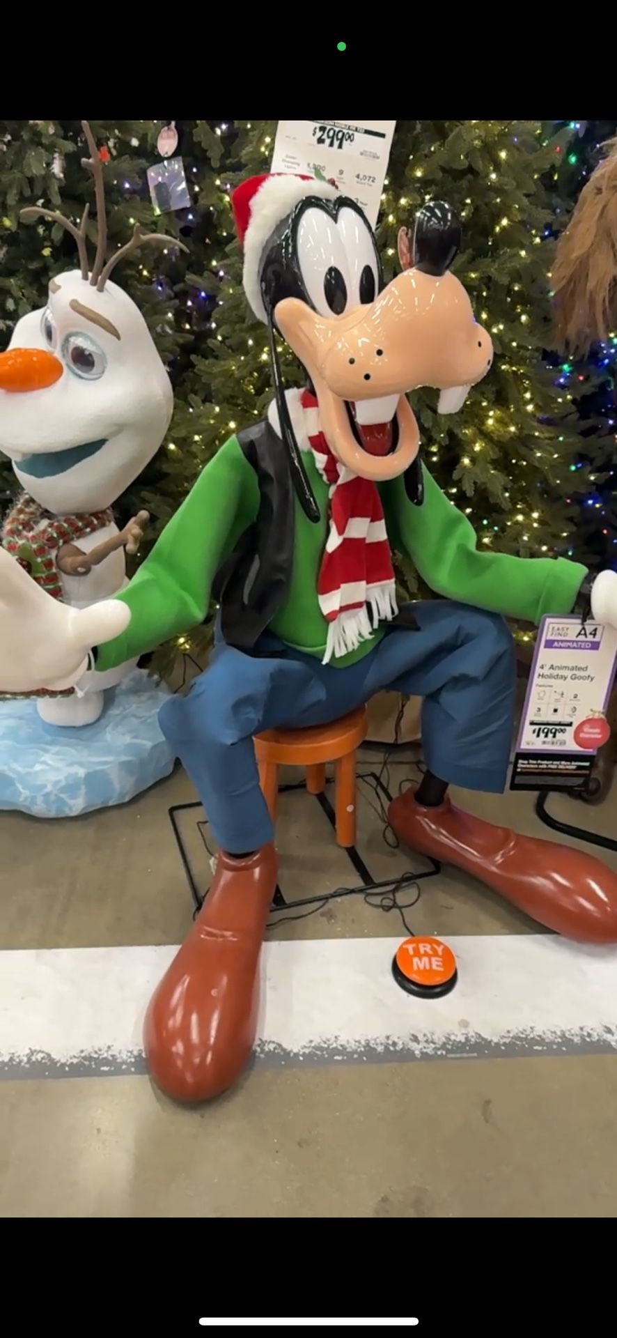 Animated Holiday Goofy