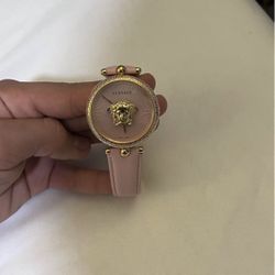 Pink And Gold Woman’s Versace Watch 