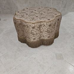 Elegant Ottoman/poof With Tassels. Take A Look At My Other Offers
