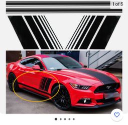 Brand New 2015+ Ford Mustang Vinyl Side Stripes Graphics