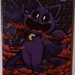 10x7 Acrylic Painting – Catnap – Original Artwork