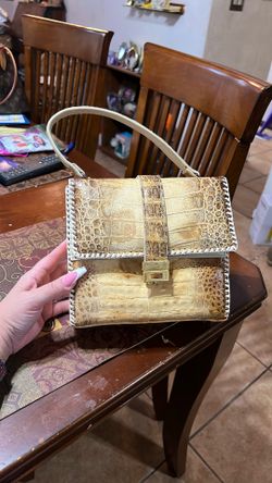 Authentic Genuine Alligator Hand Bag 