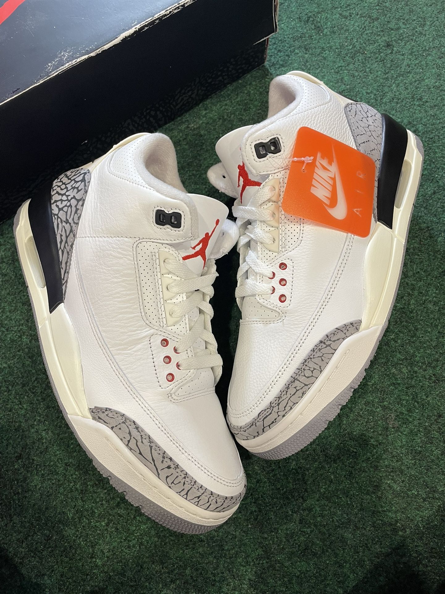 Nike Air Jordan Retro 3 Reimagined White Cement 2023 Men's Size 9.5