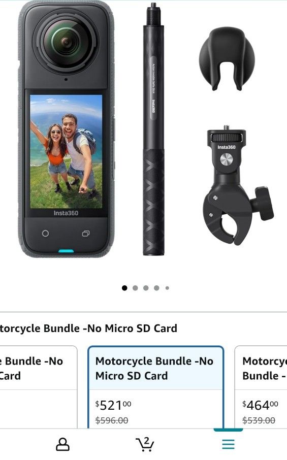 Insta360 X4 Camera With Motorcycle Bundle