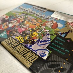 Super Mario Kart Signed