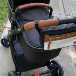 MomPush Stroller With Itzy Ritzy Stroller Caddy!