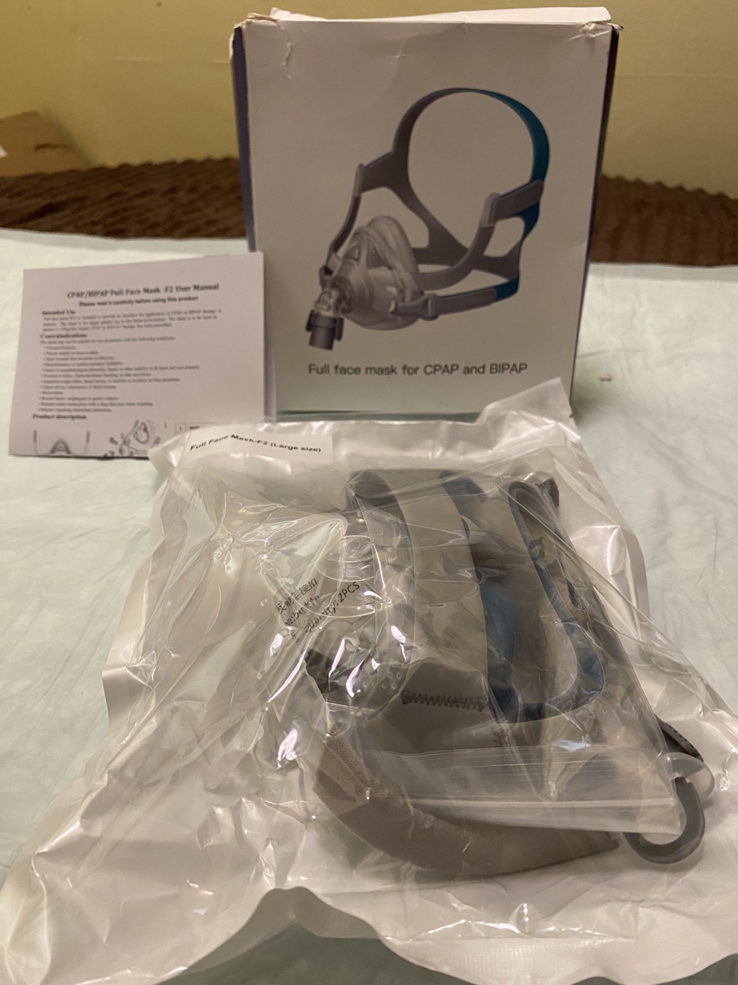 Full Face Mask For CPAP AND BIPAP Size Large 