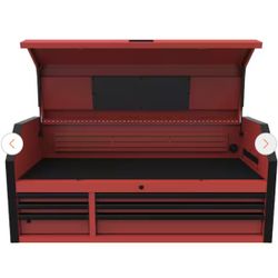 Home Depot Heavy-Duty 52 in. W x 20 in. D 6-Drawer Matte Red Steel Top Tool Chest