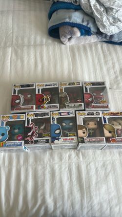 Funko pops Spider-Man marvel boba fett venom