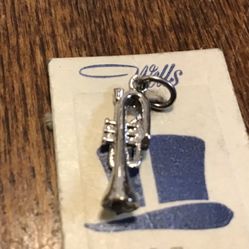 Sterling trumpet charm