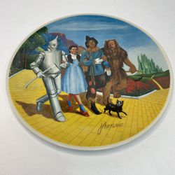 Vintage Fine China Collectors Plate Of The Wizard Of Oz Grand Finale.