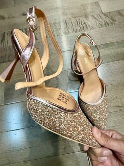 Rose gold women’s heels