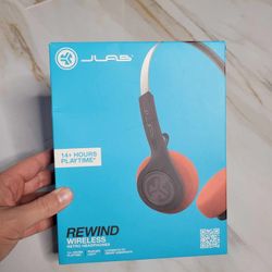 JLab Rewind Wireless Retro Headphones Bluetooth