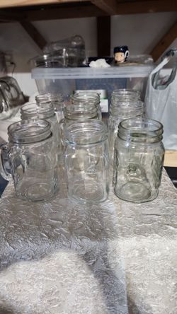 Jar mason glasses