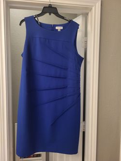 Calvin Klein Royal Blue Sleeveless Sheath Dress
