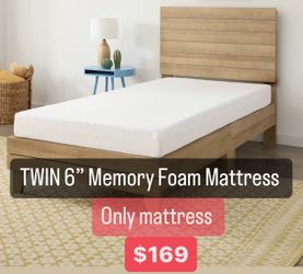 6” TWIN MEMORYFOAM MATTRESS