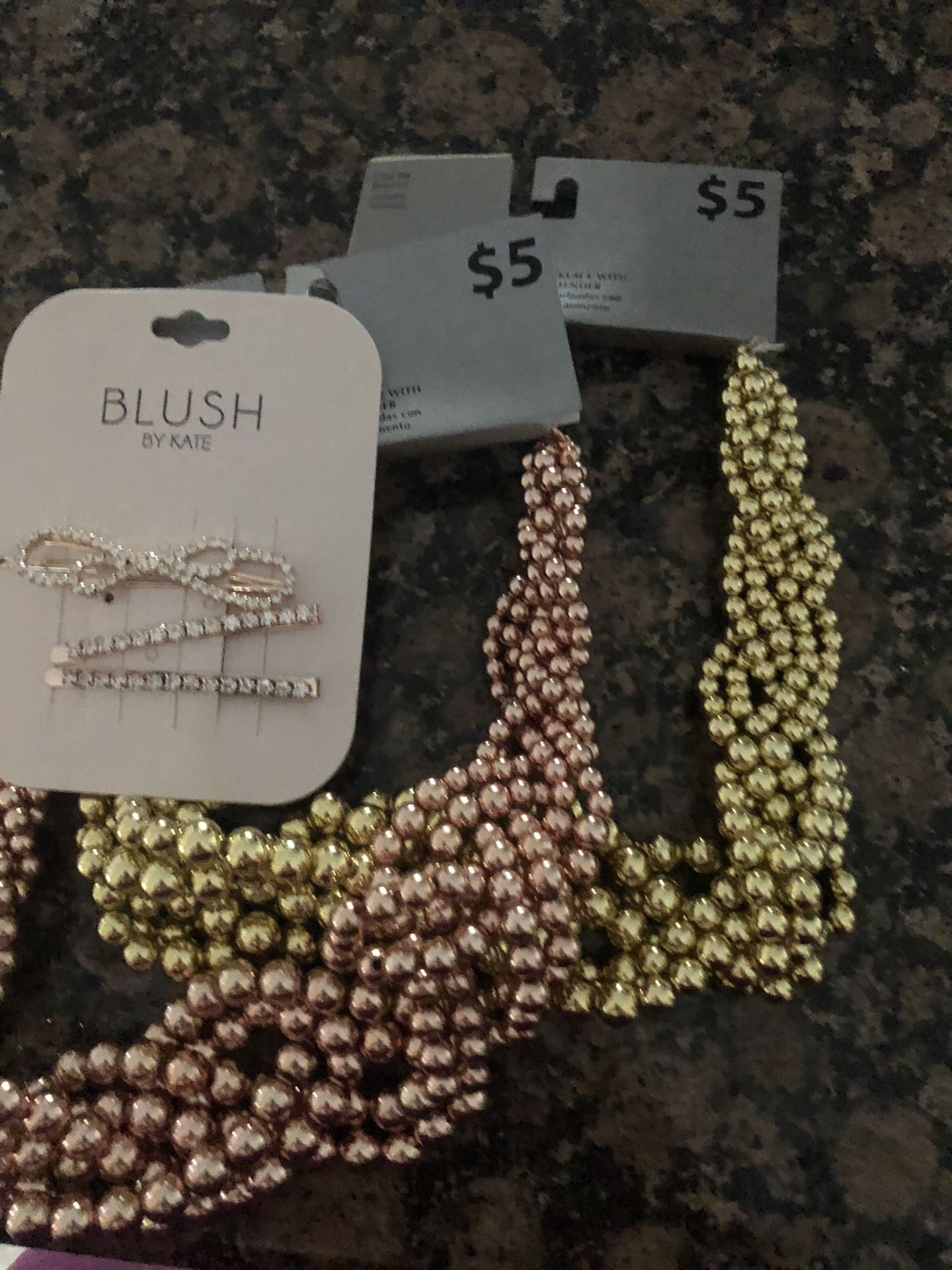 Necklace And Hair Clips