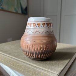 Small Handmade Tribal Vase ( H4.5” ) firm on price