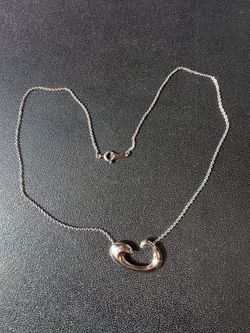 Sterling silver simple curve necklace elegant