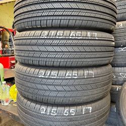 215/65r17 Michelin Tires Cón 80% De Vida Las 4 