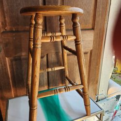 Four Oak Stools