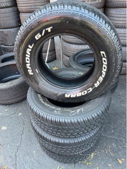 4 tires 225-70-15 cooper $250 all four mounted and balanced