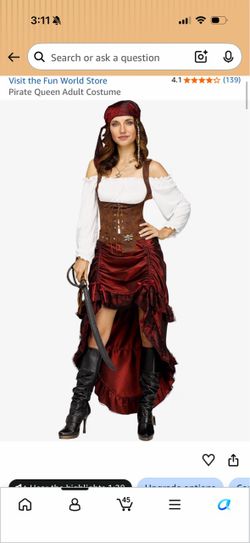 Pirate costume women small/medium