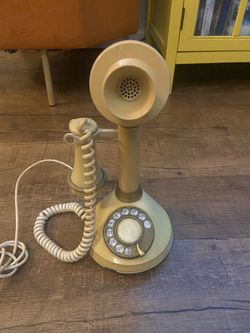 Old rotary phone vintage antique