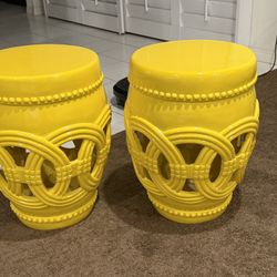Vibrant Ceramic Stools - Z Gallerie 