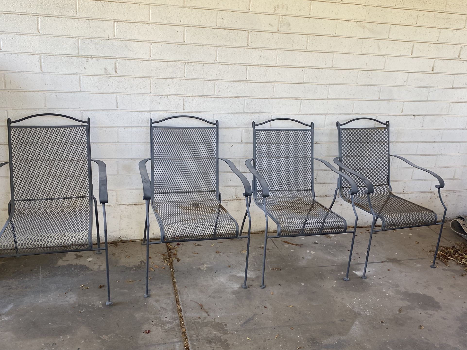 Metal Chairs Set Of Four