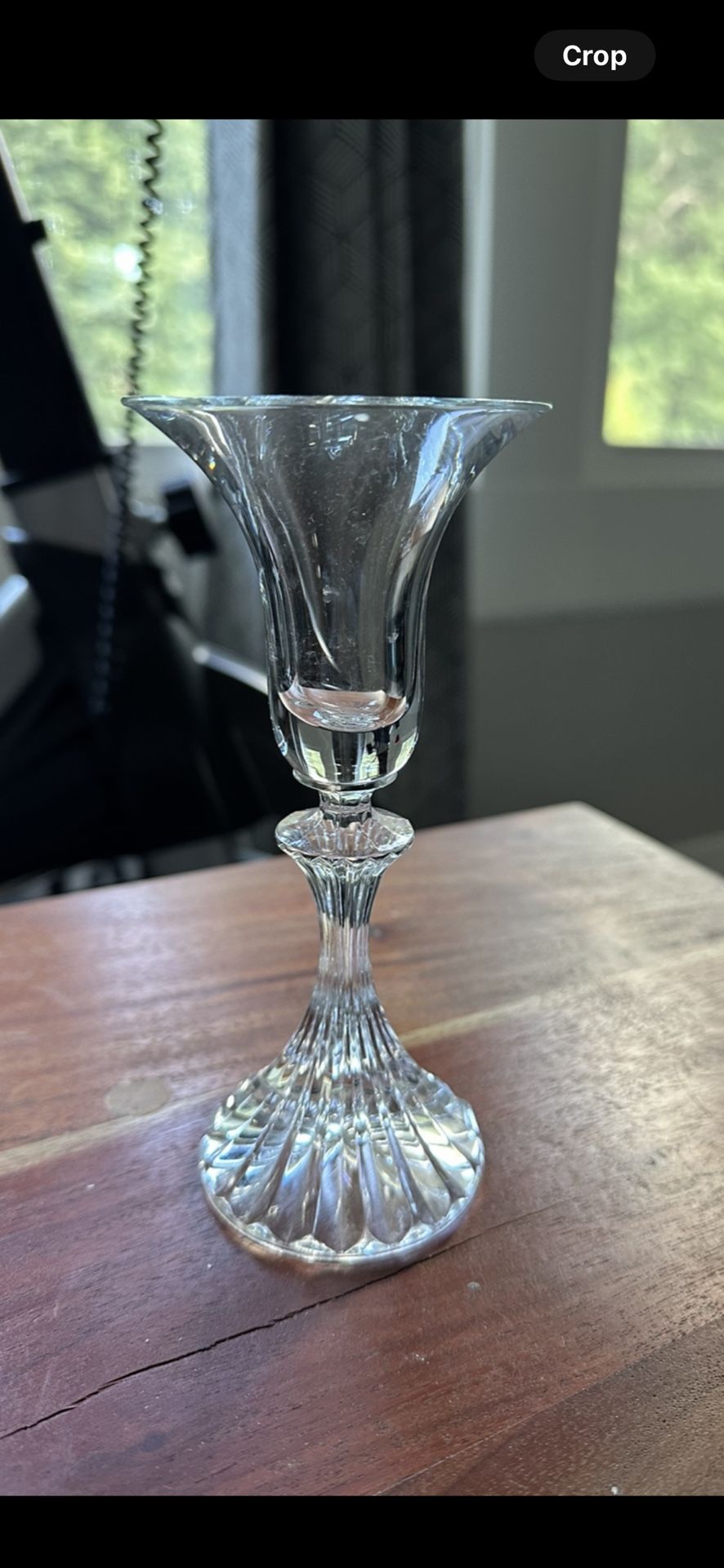 Mikasa German Glass Crystal Vintage Candlestick Holder