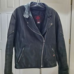Lady's Leather Motorcycle Jacket 