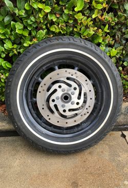 Harley front wheel tire 1” axle