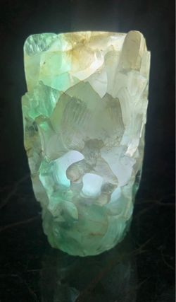 Qing Dynasty Fluorite Stone Vase Antique Unique