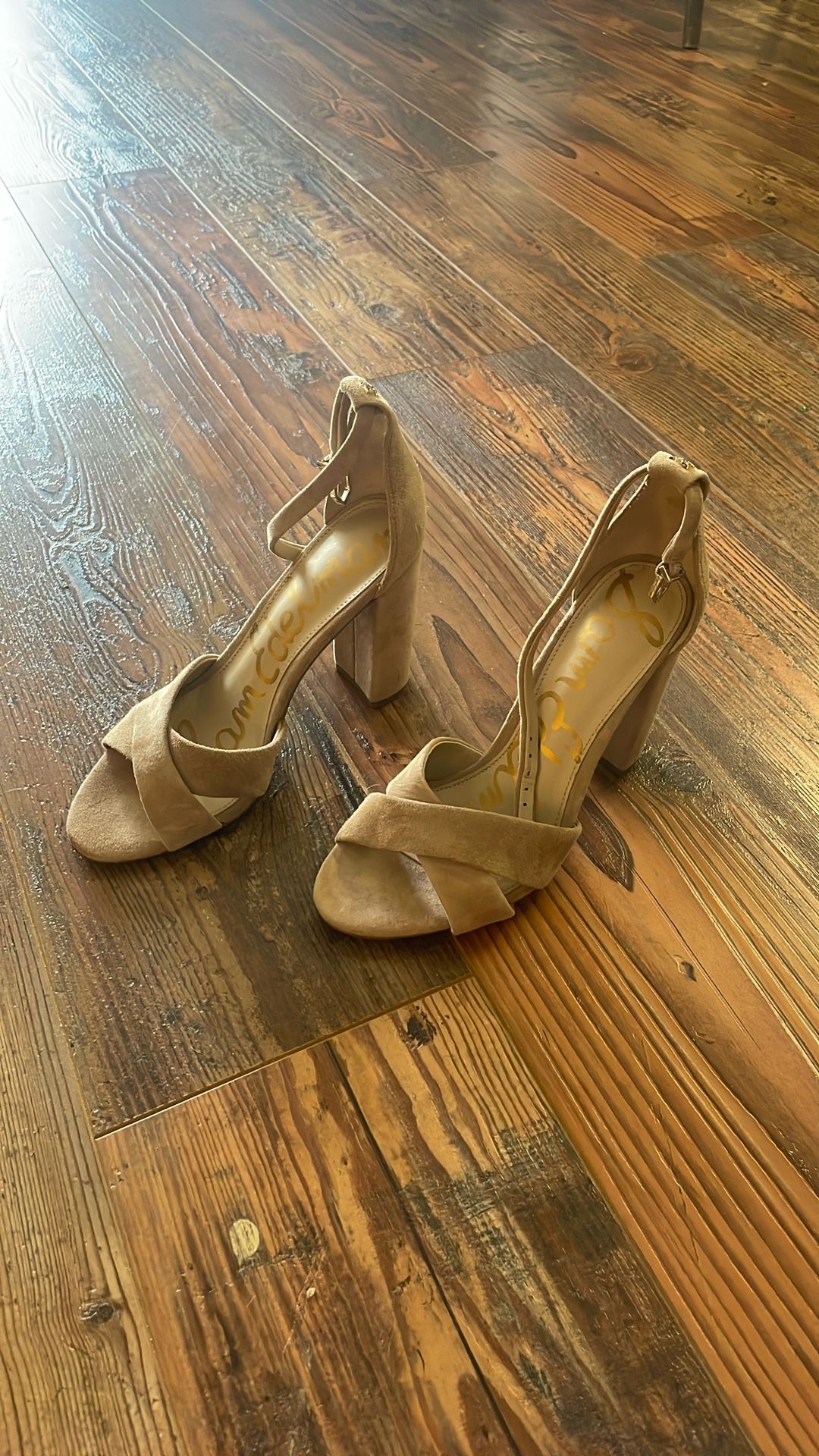 Sam Edelman Tan Wedge Heels Size 7