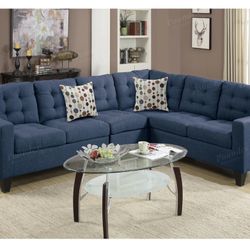 Blue Sectional Sofa 