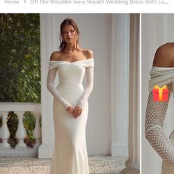 Wedding dress size m