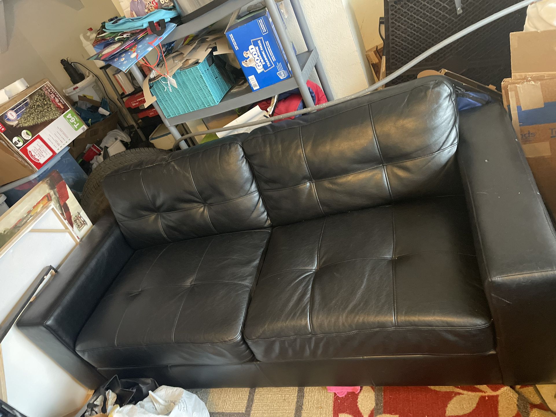 Black Leather Couches 