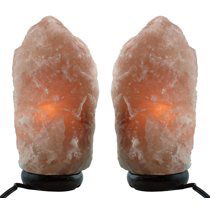 Himalayan Natural Salt Lamp- TWO Pack- Multiple Sizes (7-9 inch)