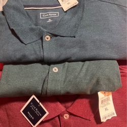 Size X-Large Men’s New Polo Style Shirts .$25 Each Or All Three For $55