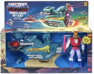 Masters of the Universe Origins Prince Adam Sky Sled MOTU Retro 2020 He-Man NEW