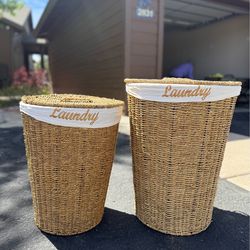 Woven Laundry Baskets
