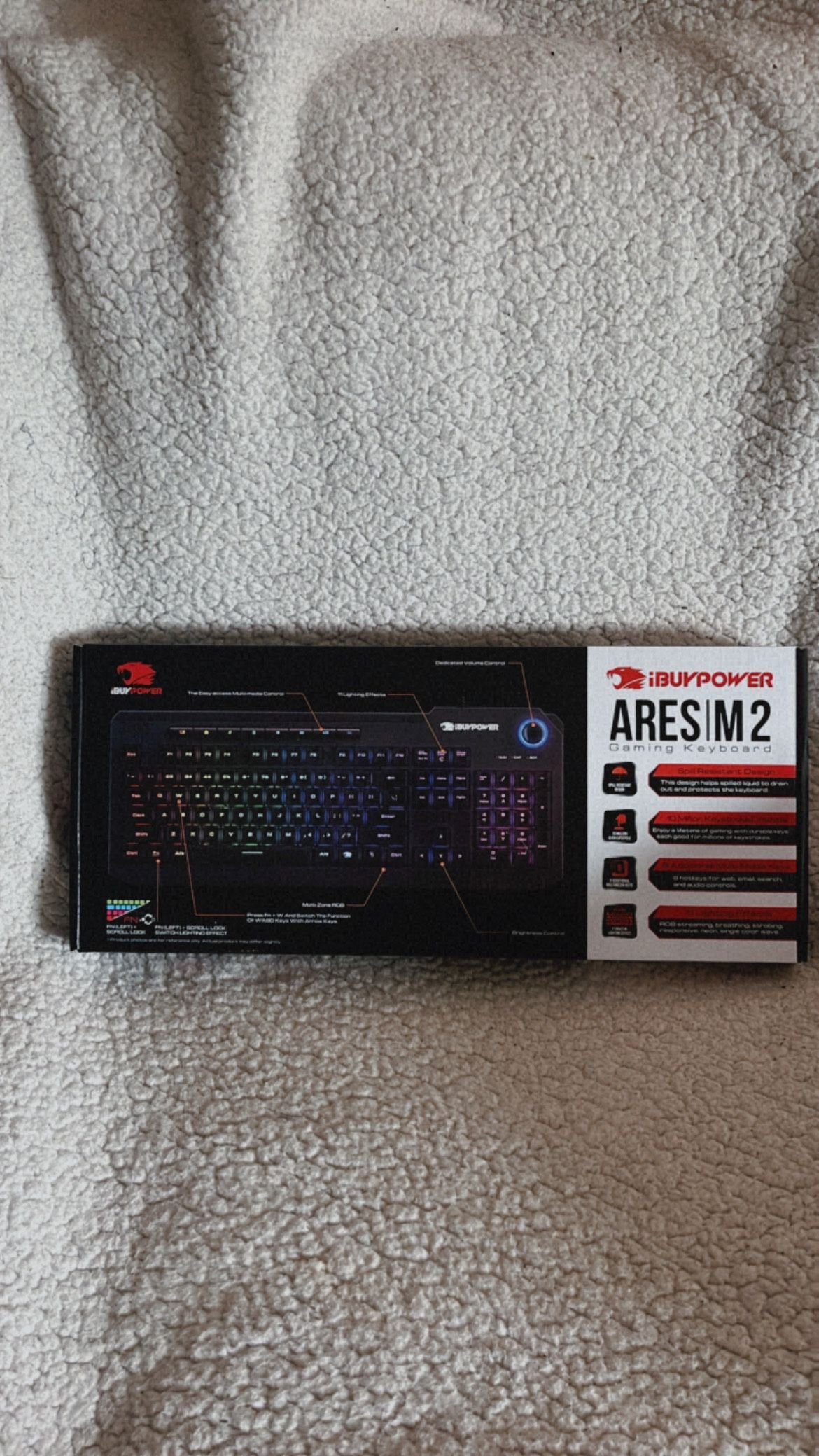 IBUYPOWER ARES M2 WIRED RGB GAMING KEYBOARD