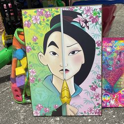 Pochahontas/Mulan Wood Poster
