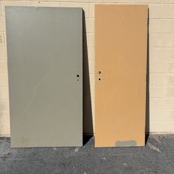 2 Metal Commercial Doors- $55 EACH 