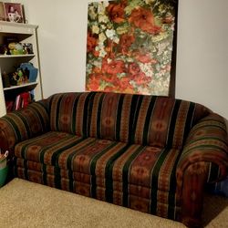 Southwestern Sofa Bed Couch..8ft Long..Good Condition!..Has Queen Size Foldout Bed Inside..Great Sofa!